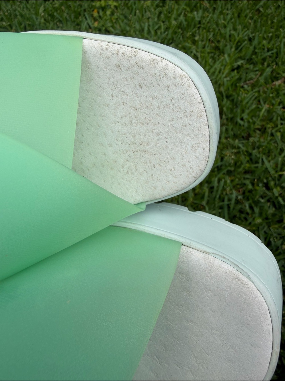 Miista London Mint Green Platform Mule Heels Size 8.5 Y2K 3.5” Heel - Picture 11 of 12